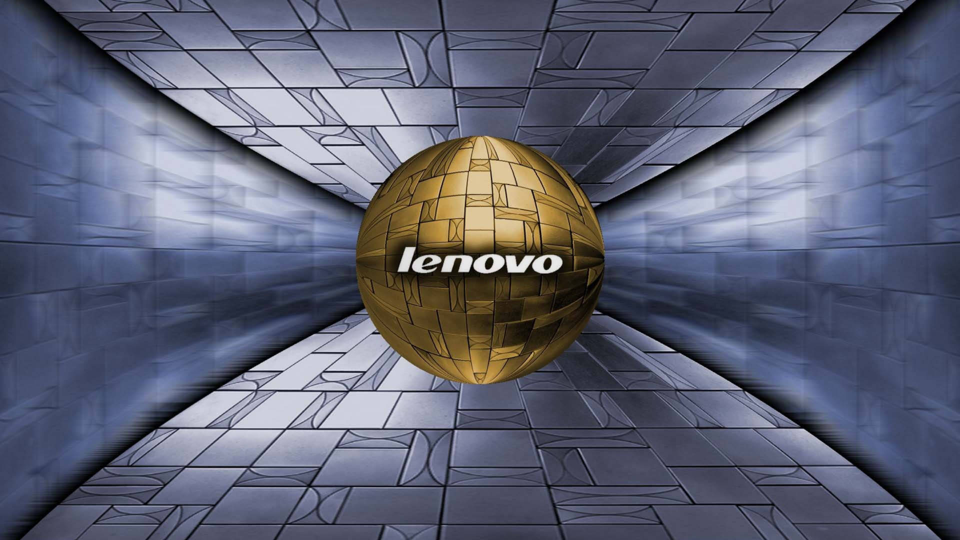 Lenovo Official Tiled Golden Ball Background