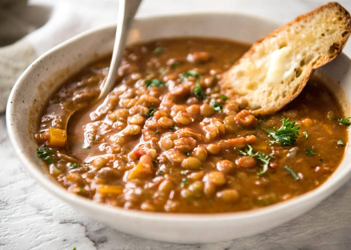 Lentils In Soup Aesthetic Background