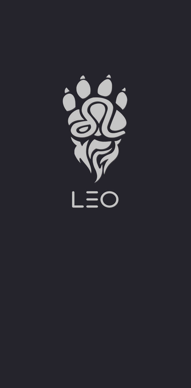 Leo And Lion’s Paw Print Background