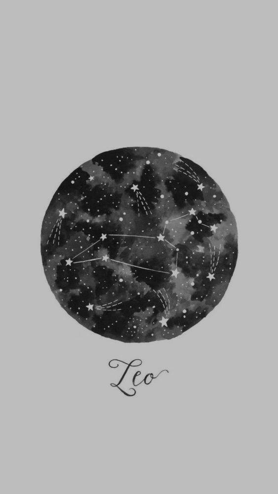 Leo Constellation In A Circle