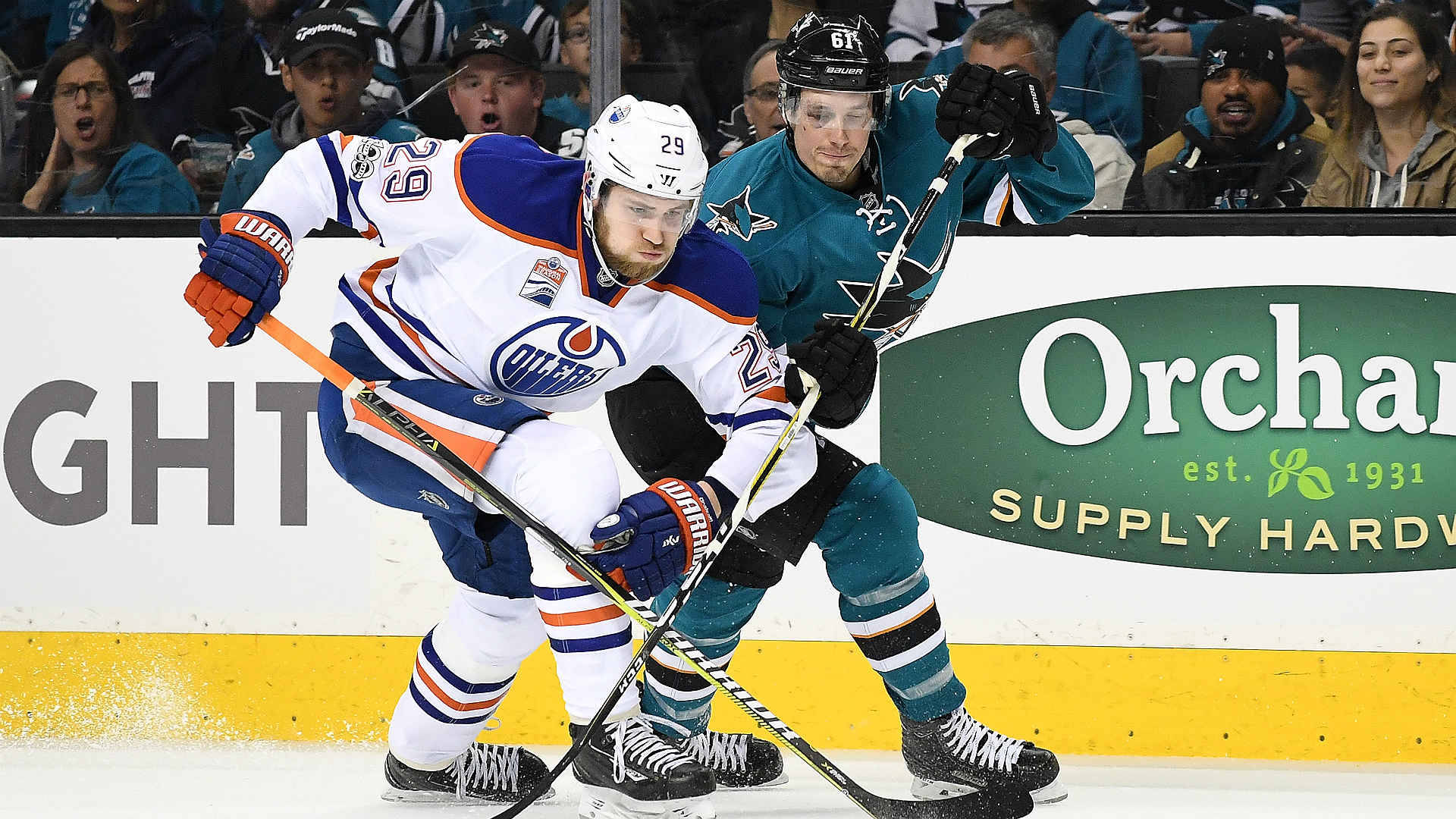 Leon Draisaitl Edmonton Oilers San Jose Sharks Background