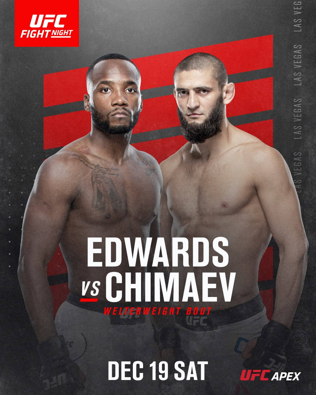 Leon Edwards And Khamzat Chimaev Background