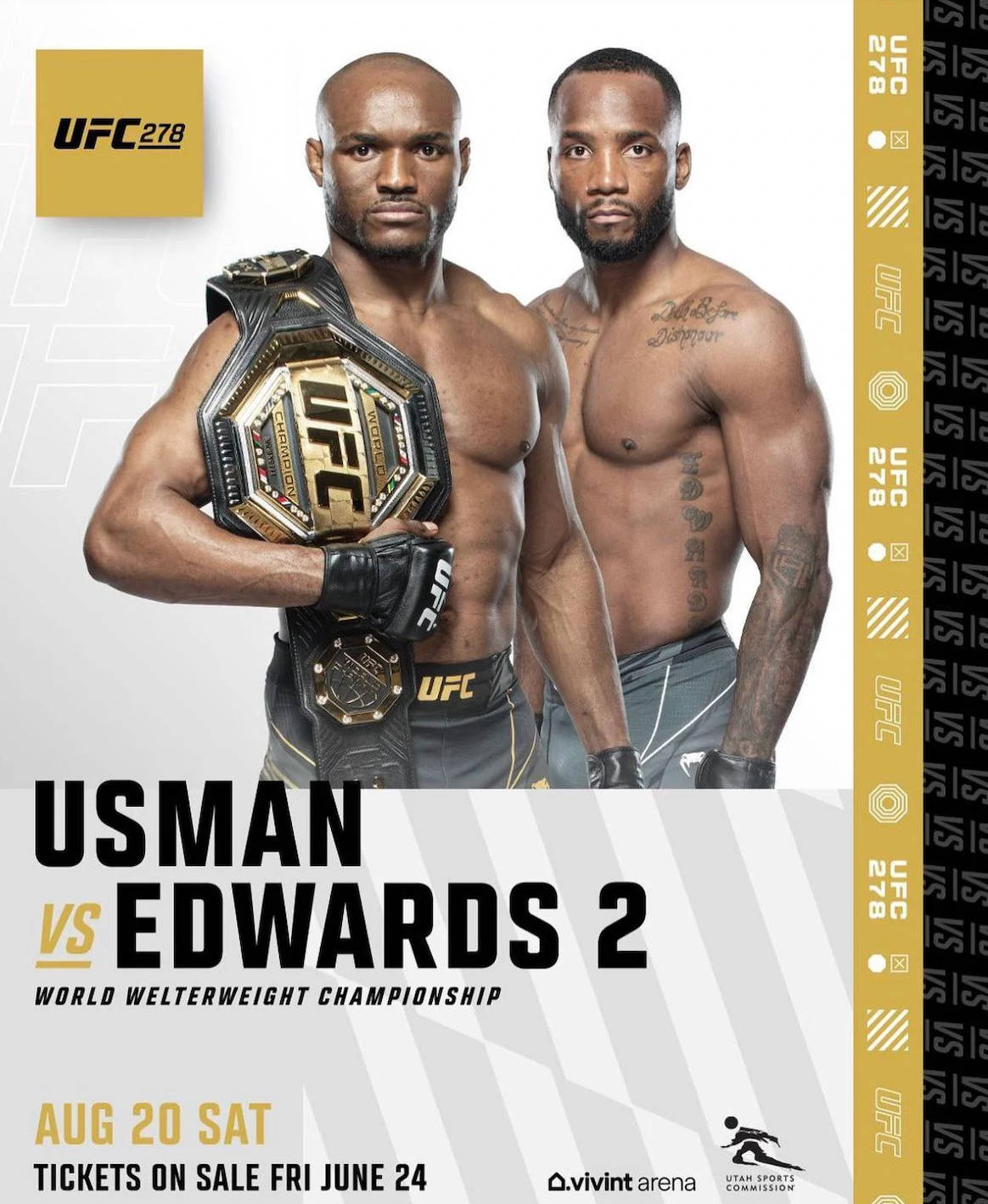 Leon Edwards Match Poster