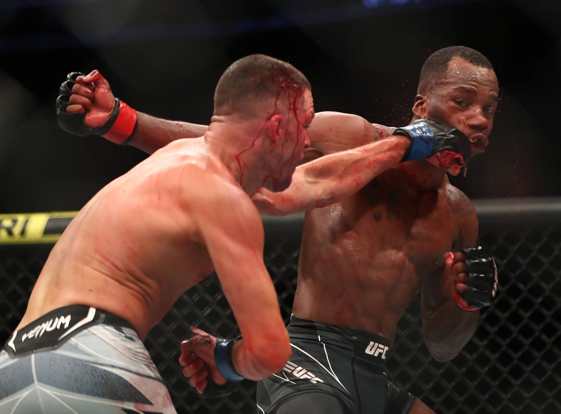 Leon Edwards Taking A Hit