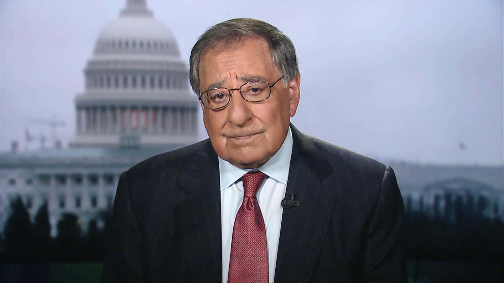 Leon Panetta And Capitol Hill Background