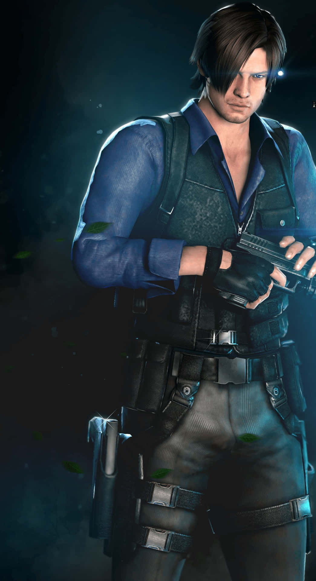 Leon S Kennedy In Action Background