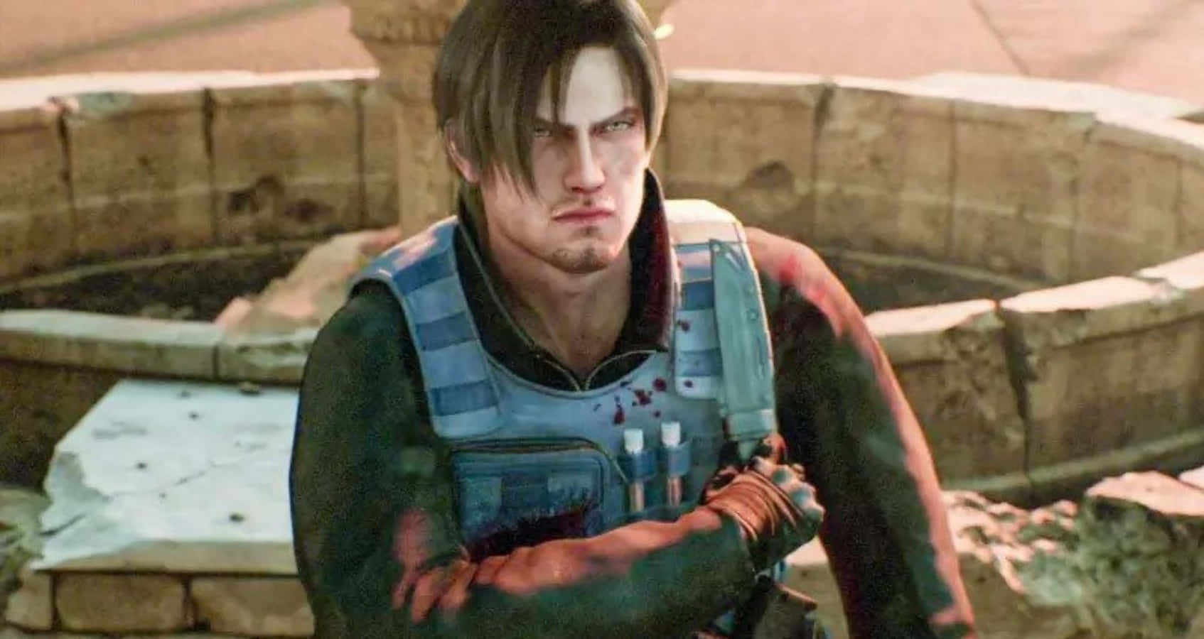 Leon S. Kennedy In Action Background