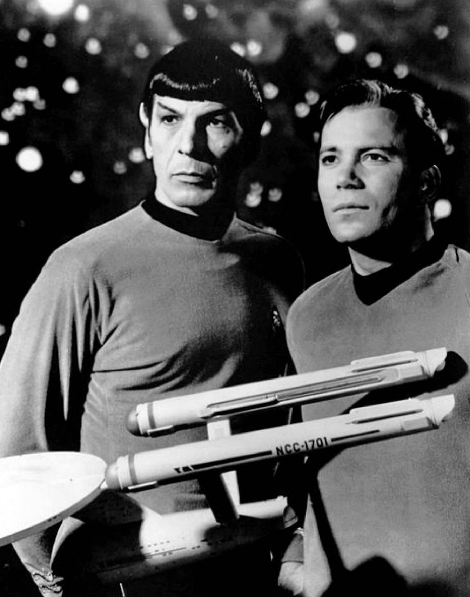 Leonard Nimoy And William Shatner Star Trek