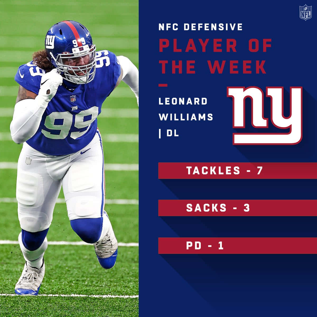 Leonard Williams American Football Stats Background