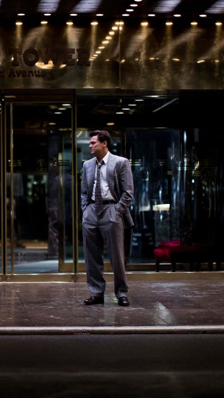 Leonardo Dicaprio As Jordan Belfort In 'the Wolf Of Wall Street' Background