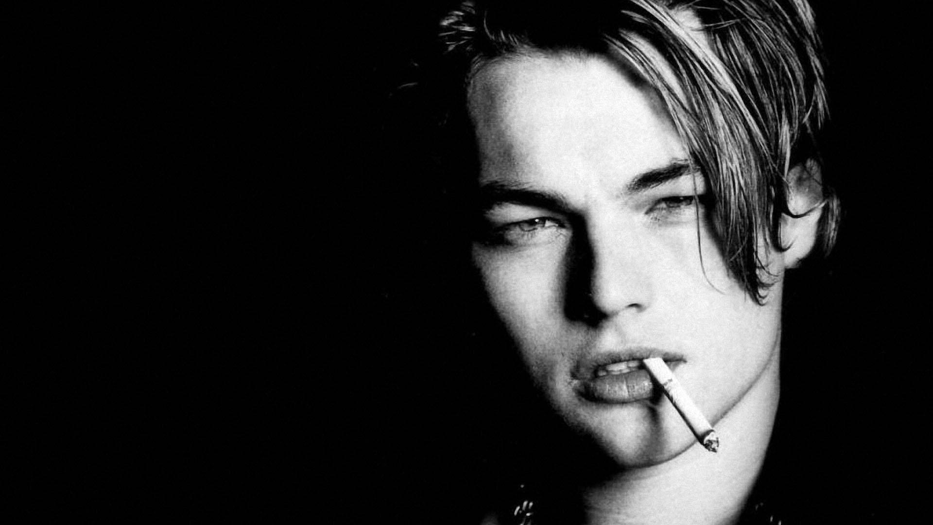 Leonardo Dicaprio With Cigarette Background