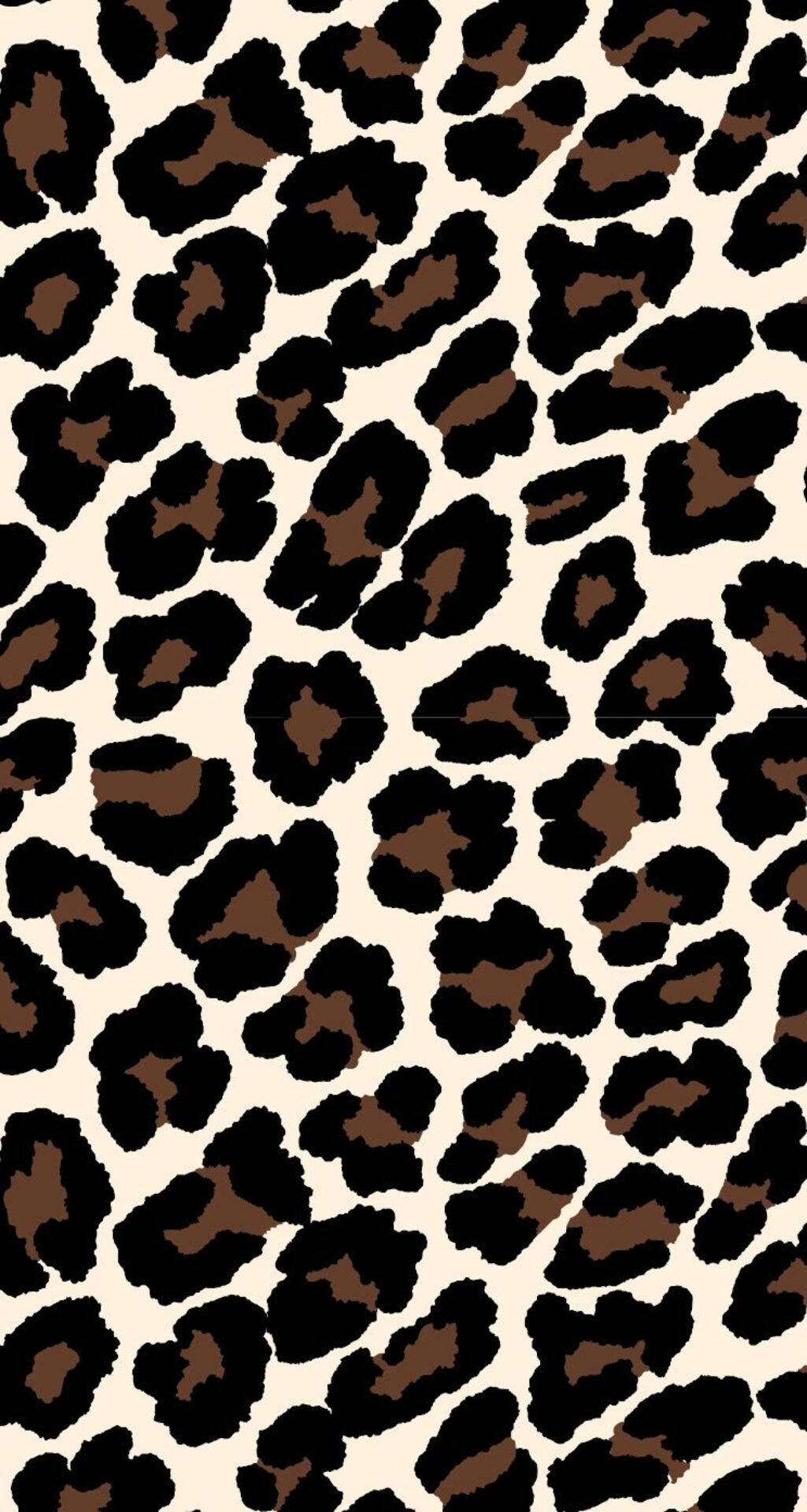 Leopard Print Coffee And Cream Background