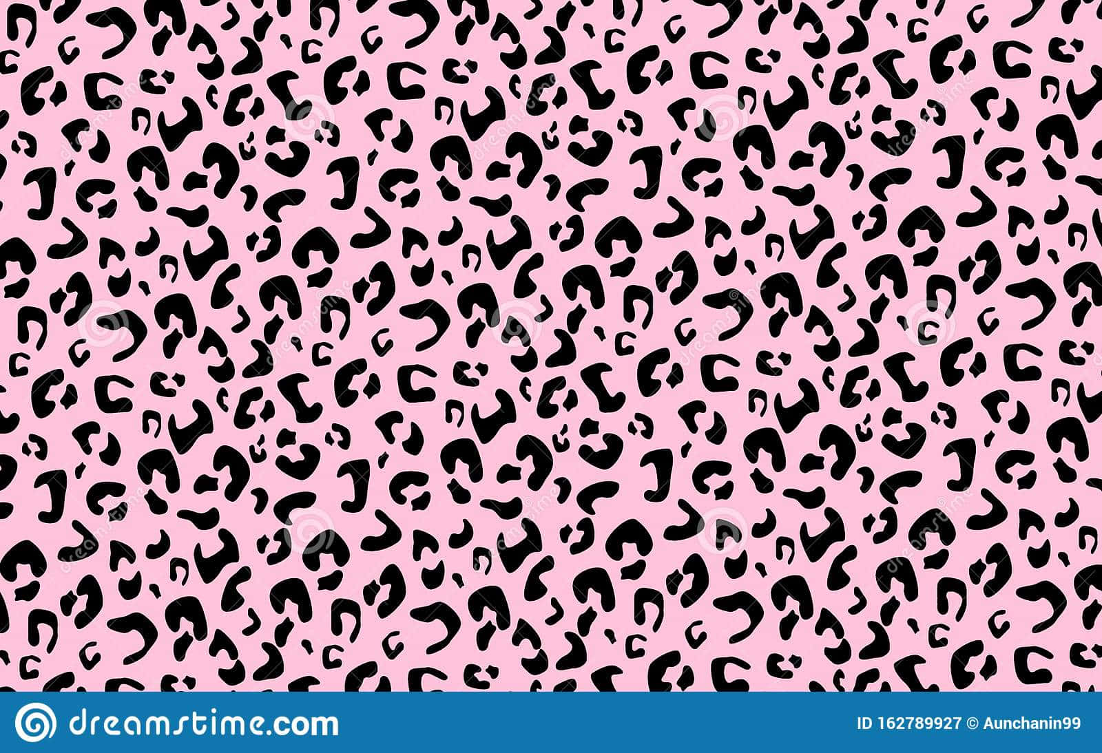 Leopard Print Pattern On Pink Background Background