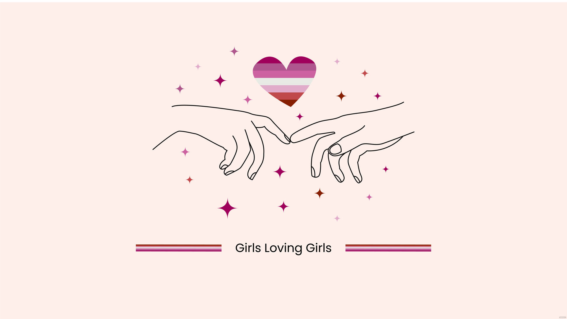 Lesbian Aesthetic Girls Loving Girls Background