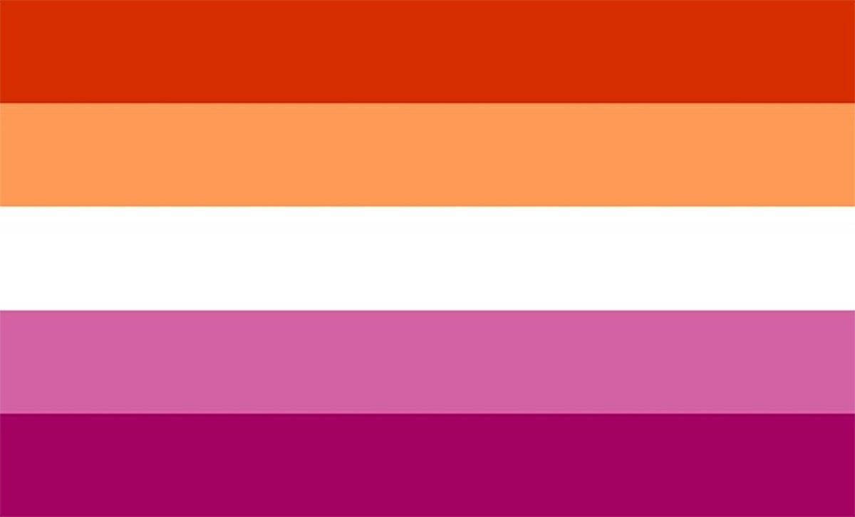 Lesbian Flag Icon Background