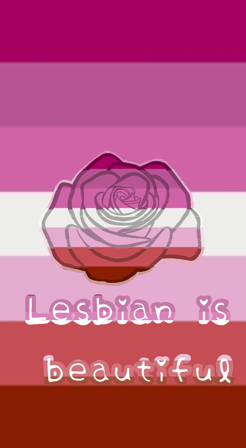 Lesbian Flag Is Beautiful Background