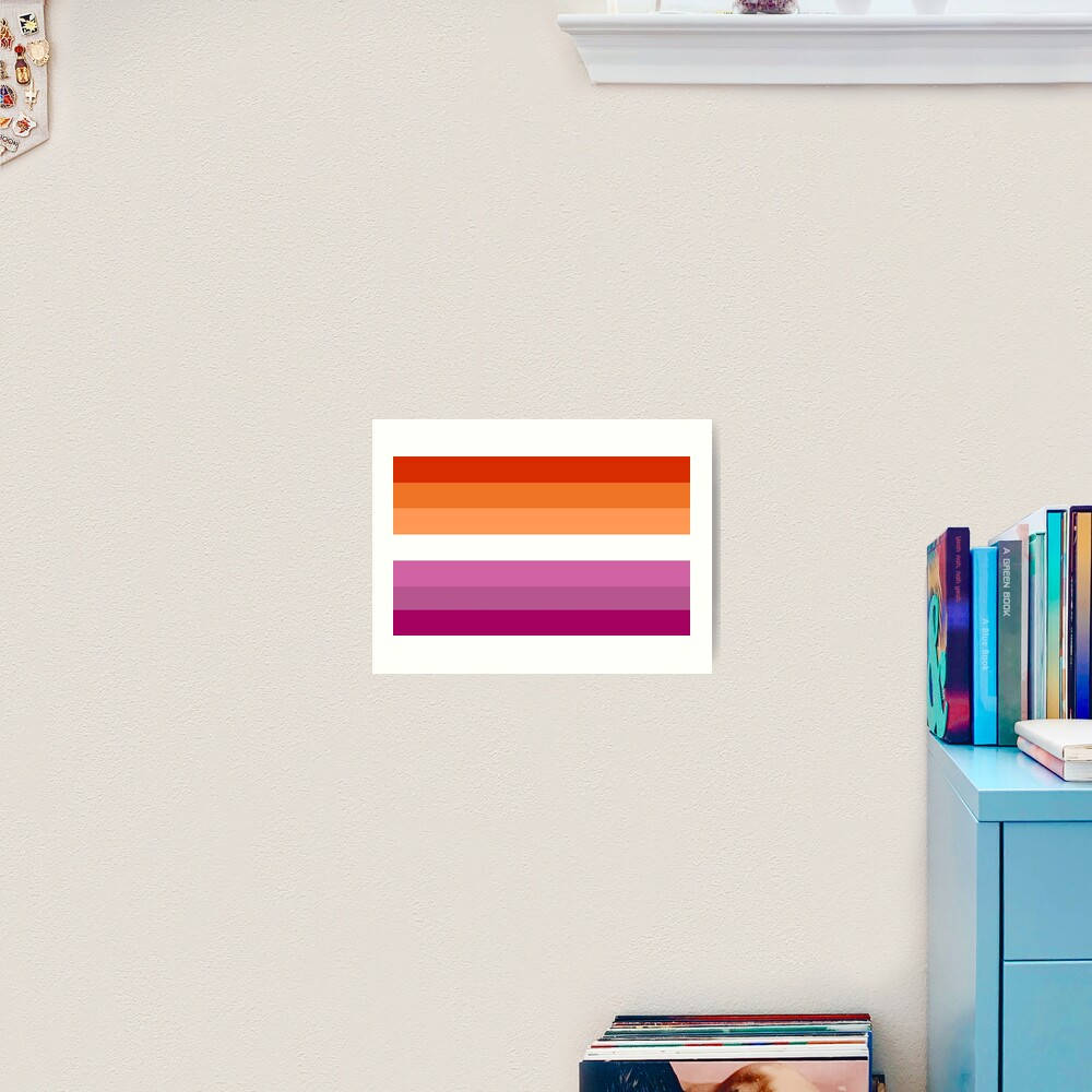 Lesbian Flag Print Background