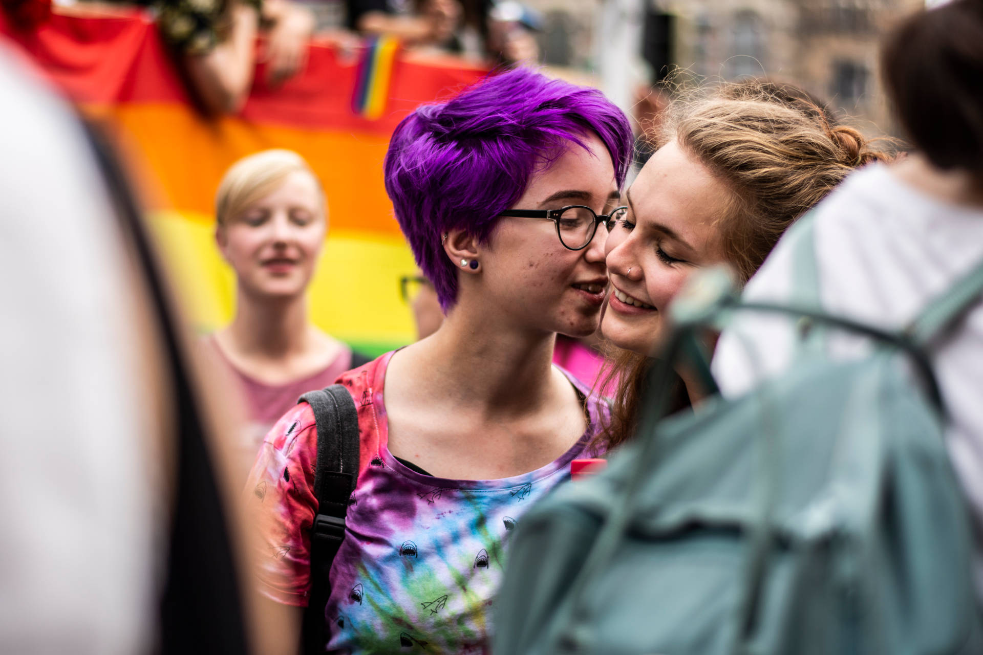 Lesbian Gay Couple Background