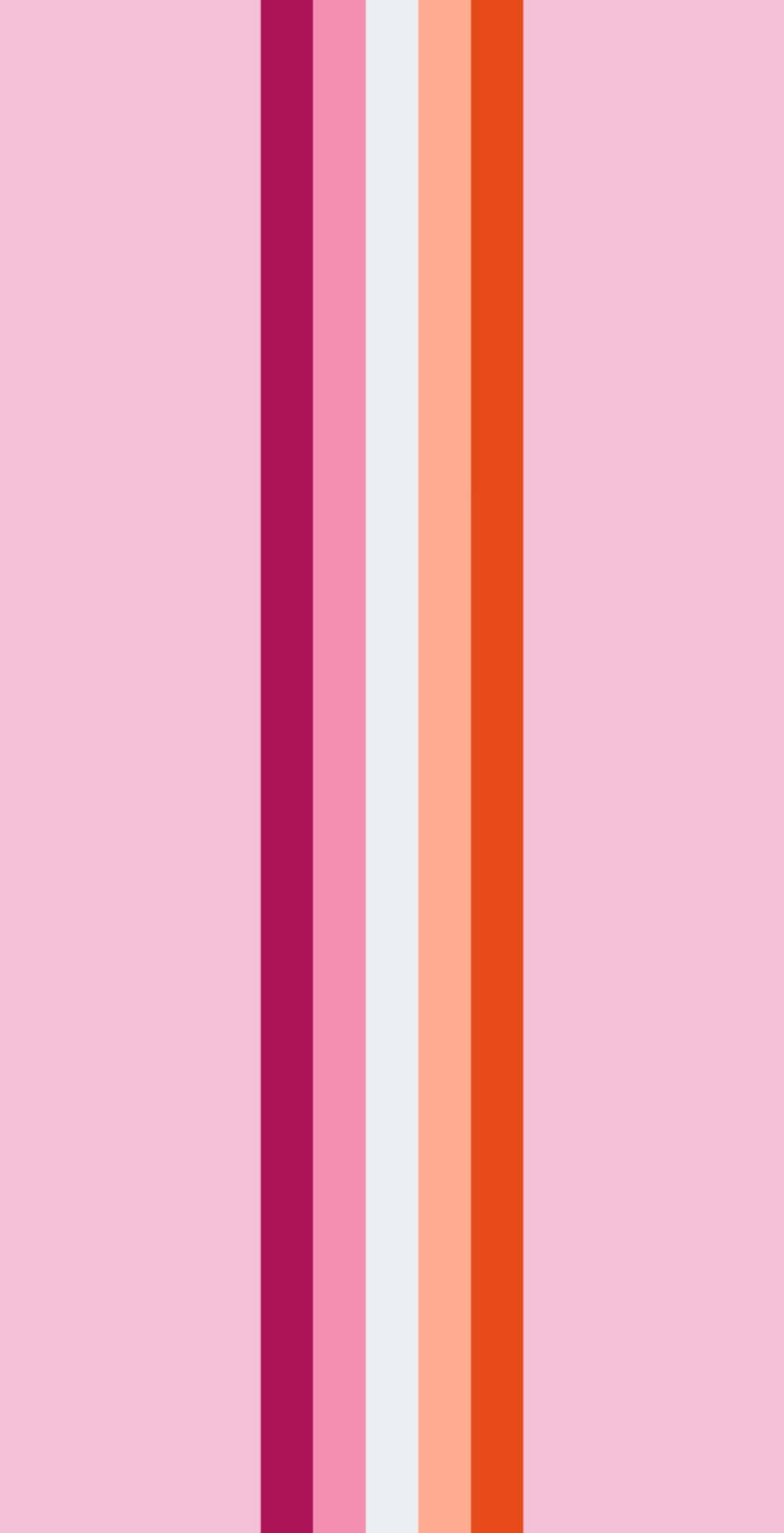Lesbian Pride Flag With Shades Of Pink Background