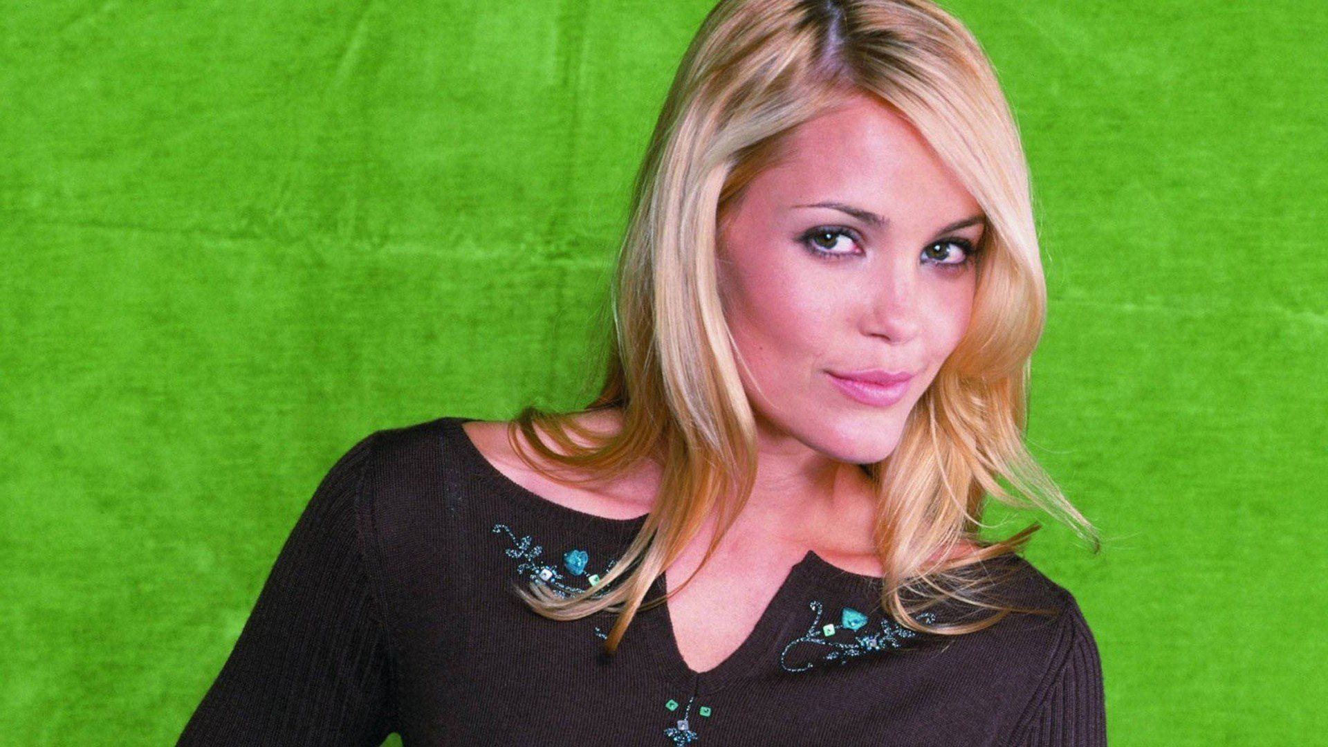 Leslie Bibb Pose Green Screen Background Background