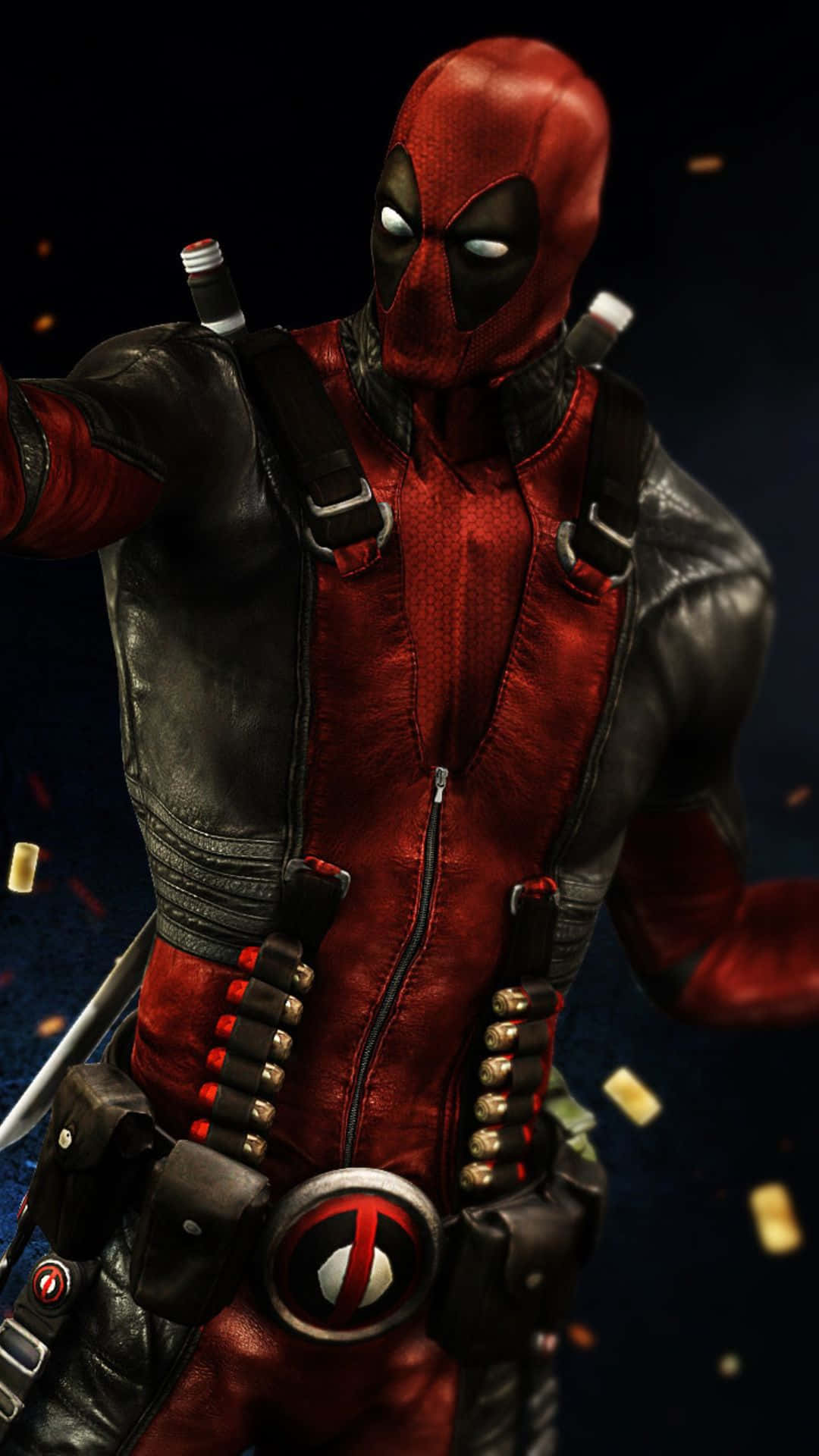 Let Deadpool Take Your Iphone Experience To The Next Level! Background