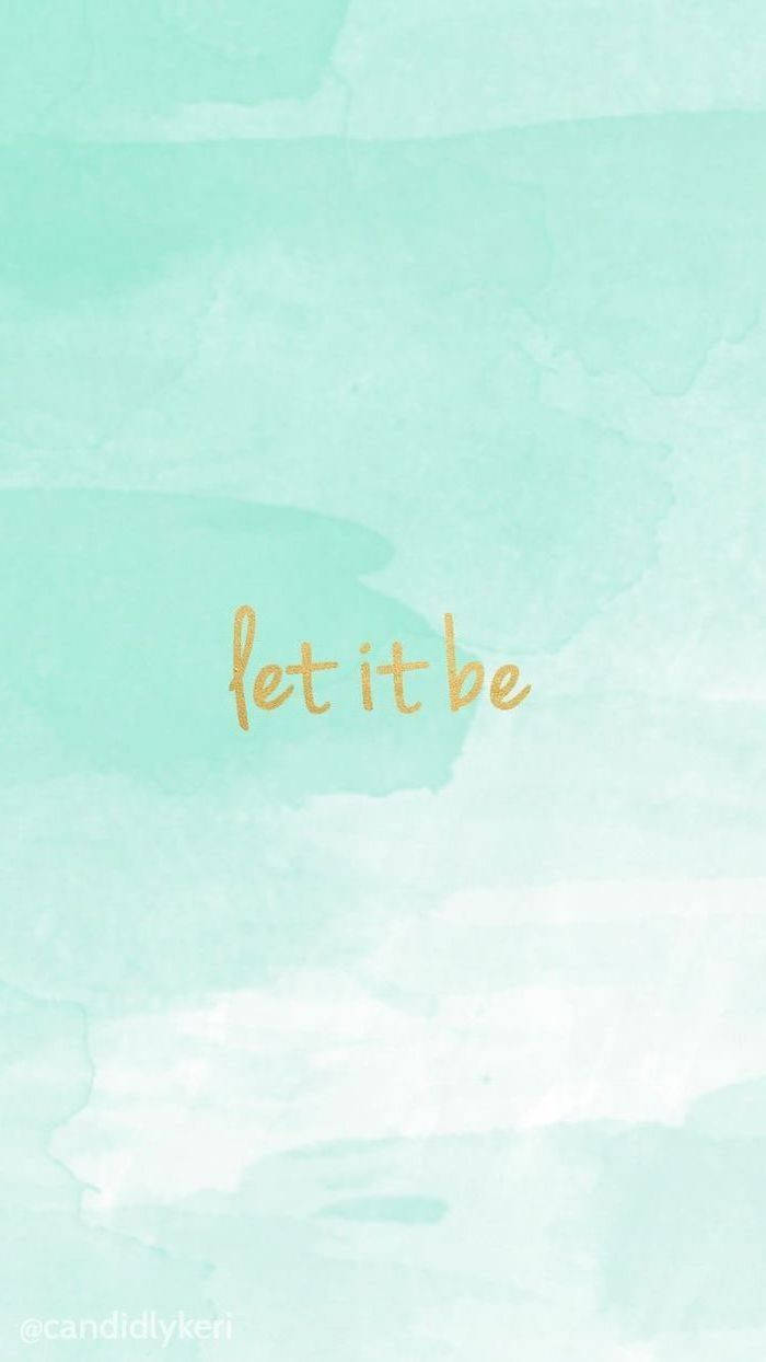 Let It Be Light Green Aesthetic Background