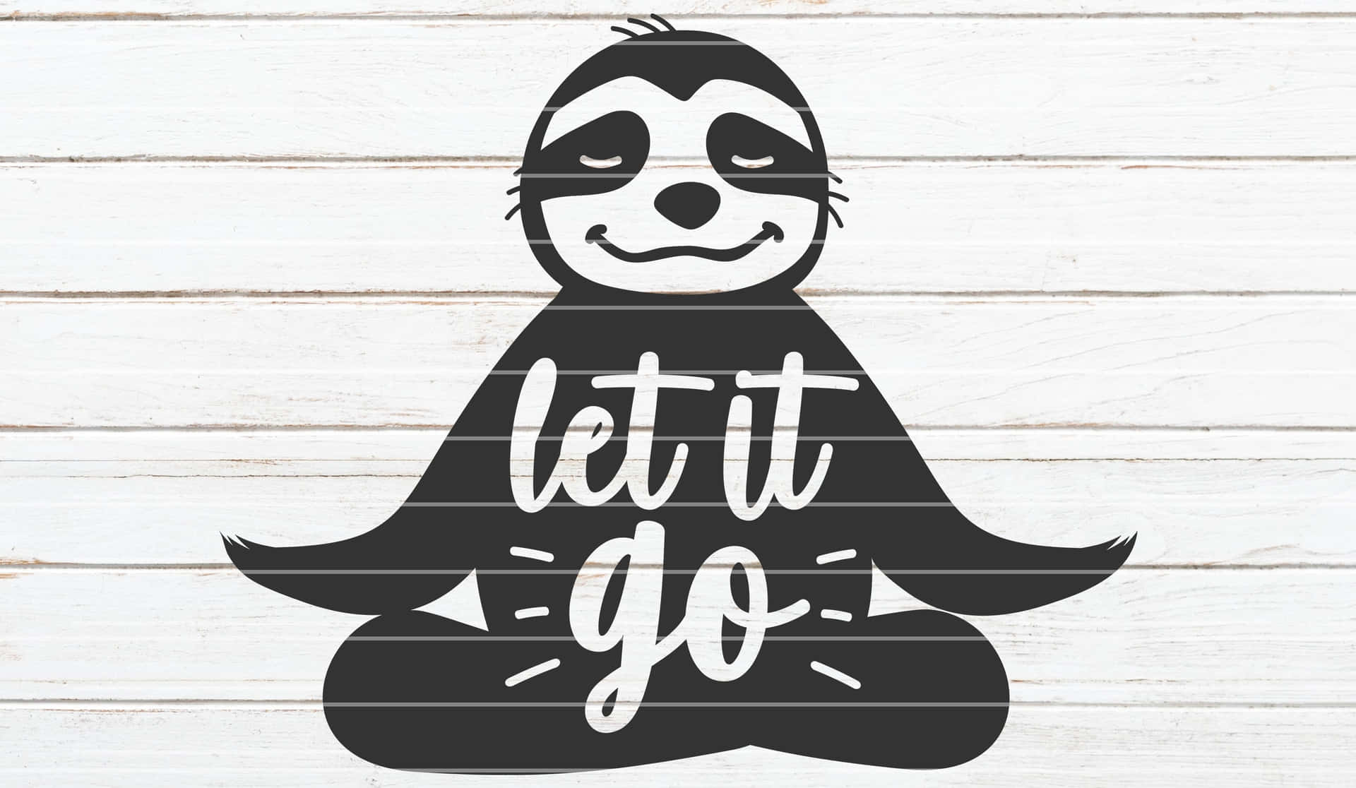 Let It Go Sloth Background