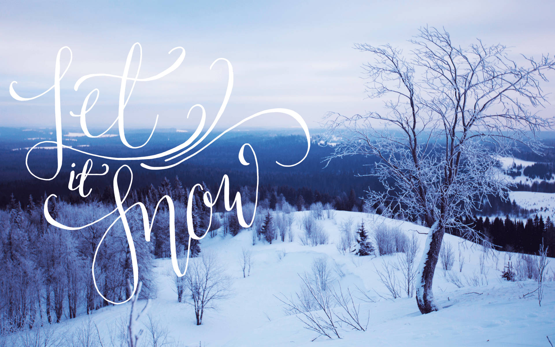 Let It Snow Aesthetic Background