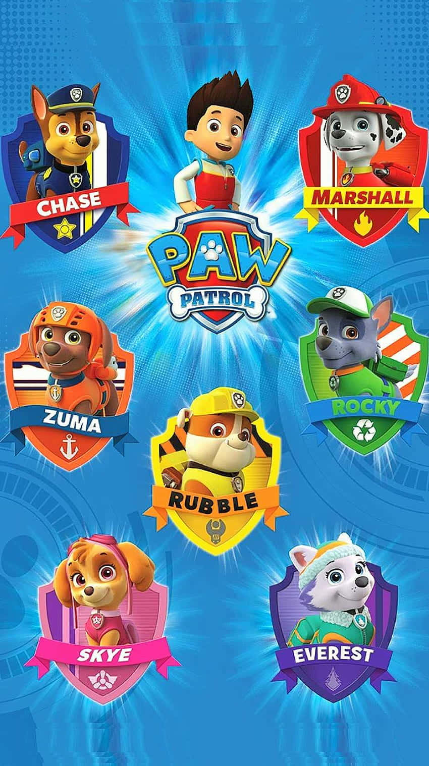 Let's Fly Together! Skye Of Paw Patrol Takes To The Sky. Background