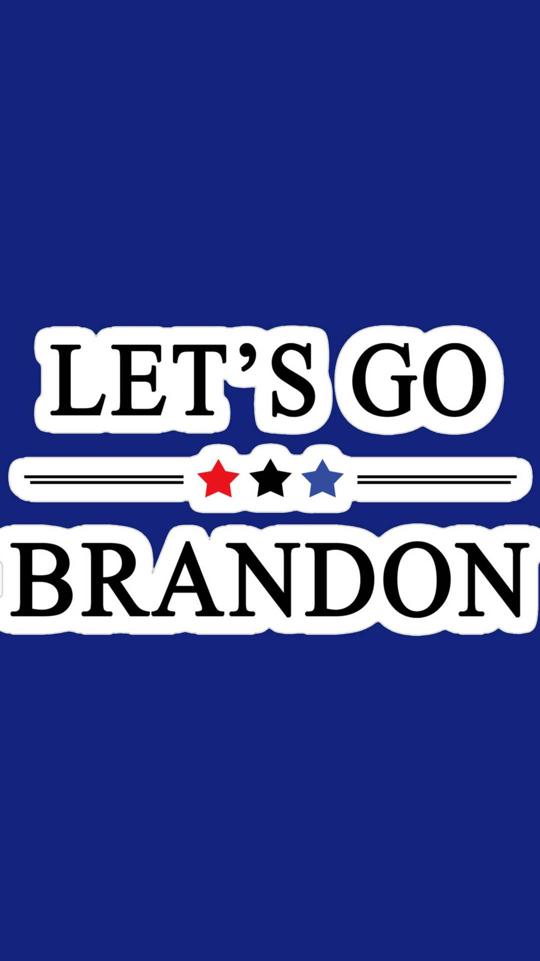 Let's Go Brandon Blue Portrait Background