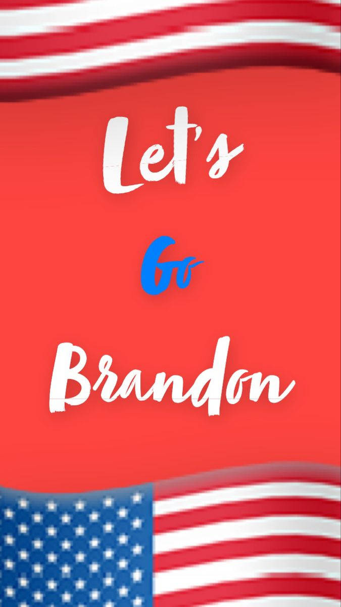 Let's Go Brandon Red Background