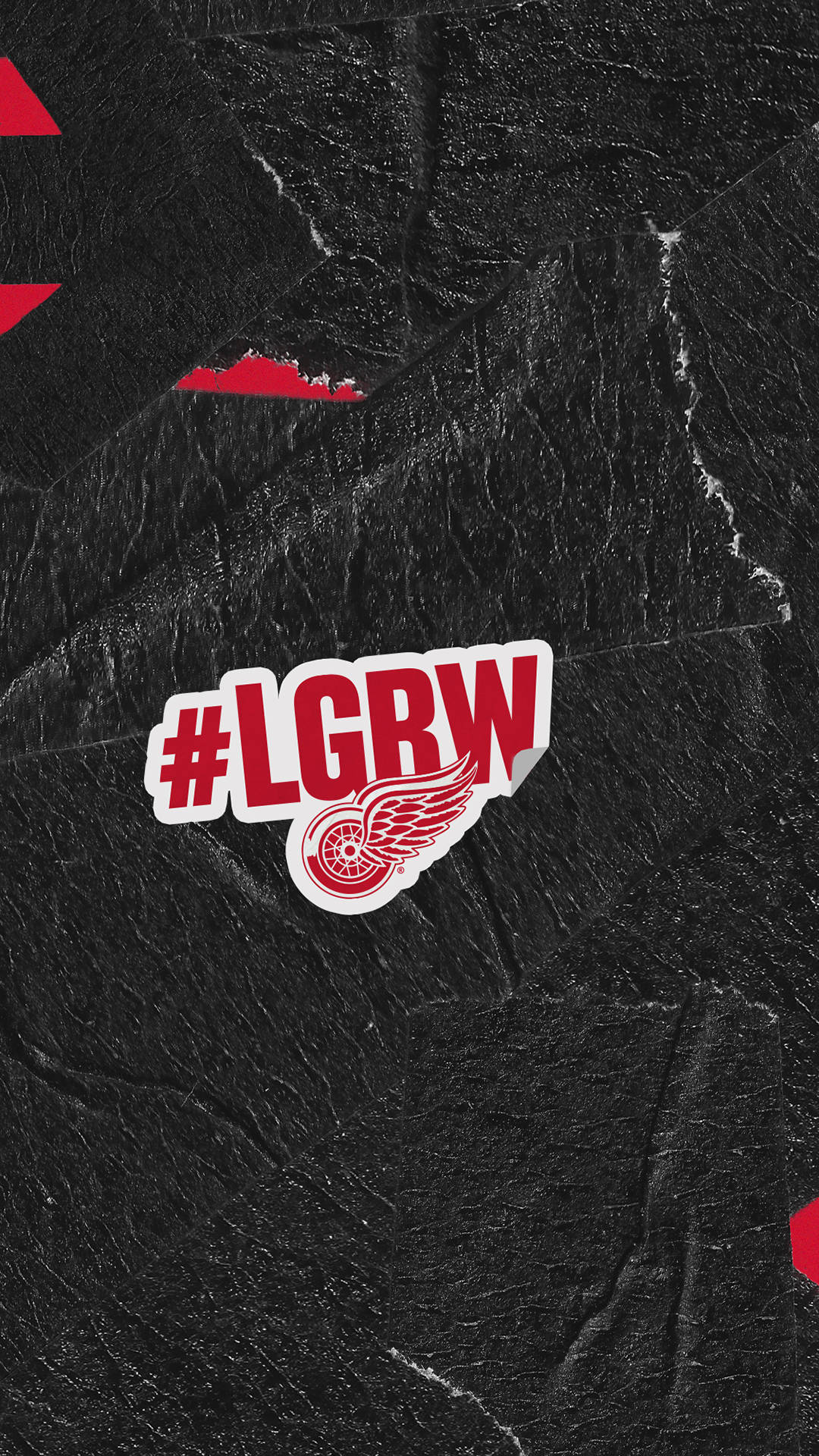 Let's Go Detroit Red Wings Art Background