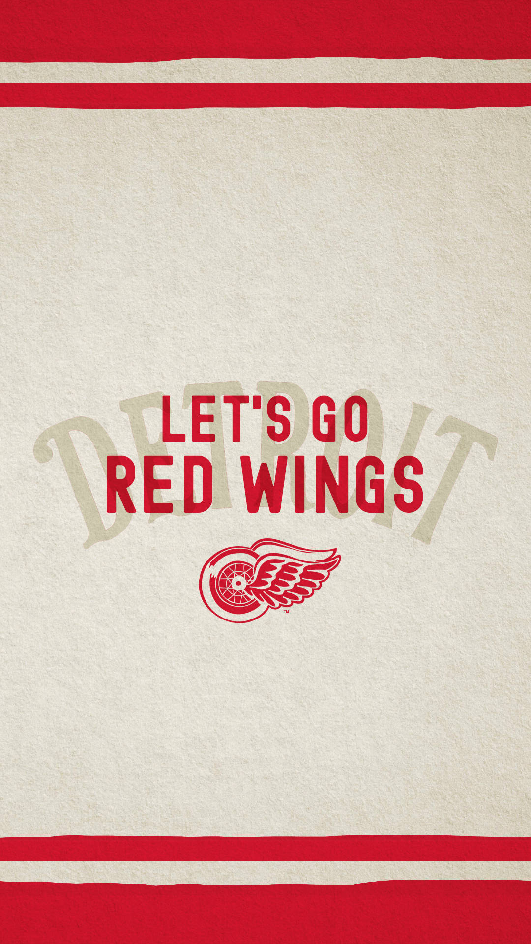 Let's Go Detroit Red Wings Background