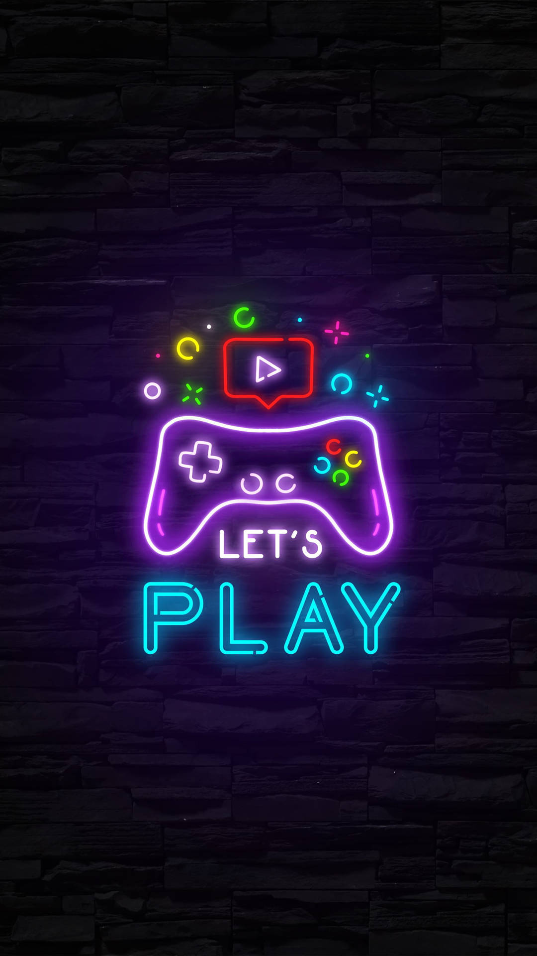 Let's Play Gamer Phone Background