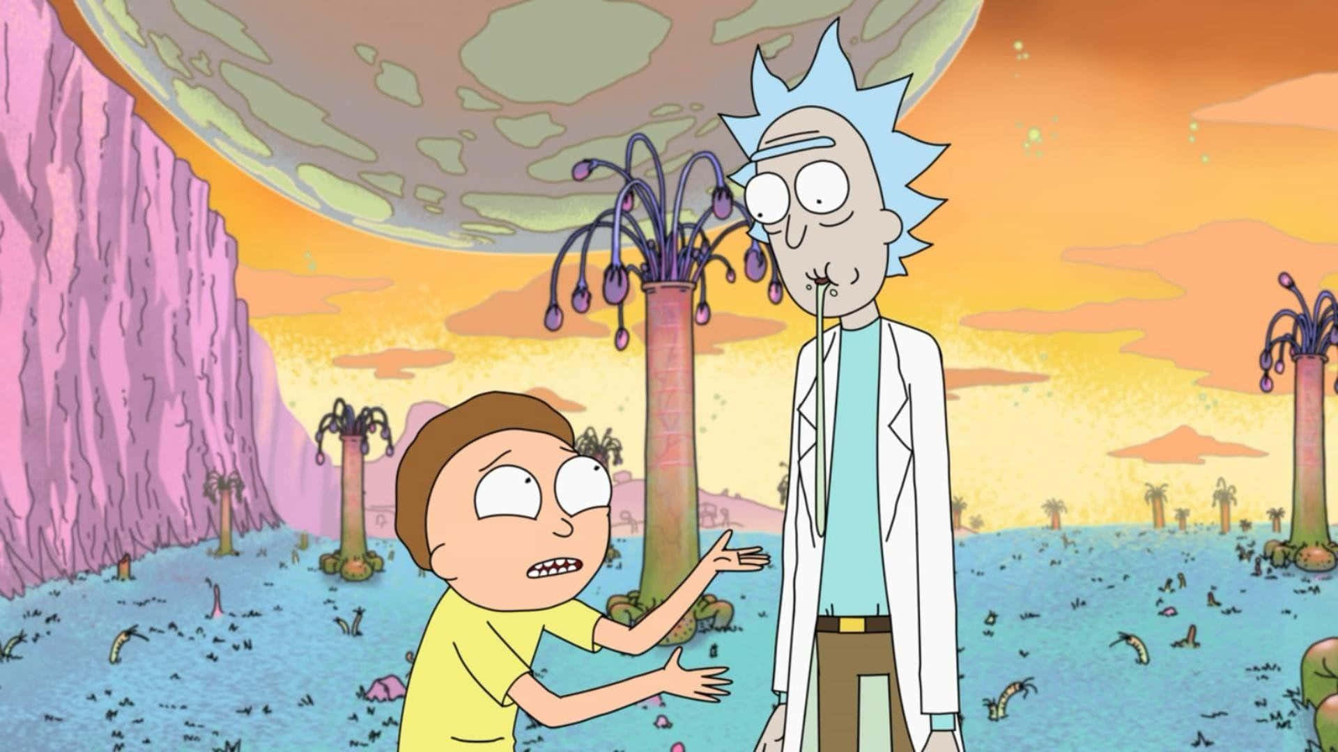 Let The Adventure Begin With Rick And Morty! Background