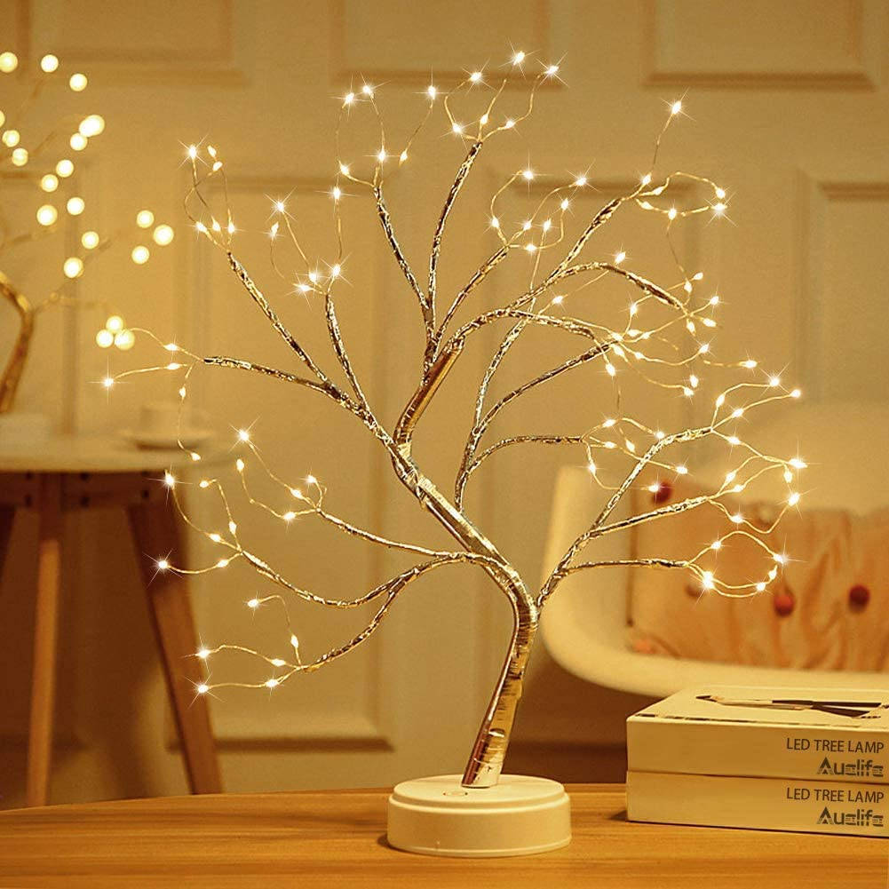 Let The Evening's Ambiance Get Brighter And Bring A Magical Feel With These Glowing String Fairy Lights. Background