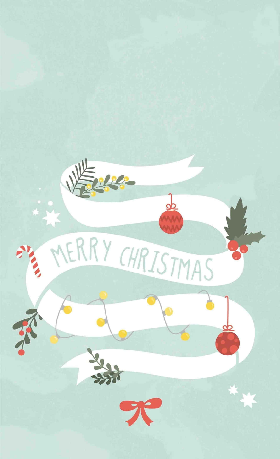 Let The Holiday Cheer Light Up Your Life With A Cute Christmas Phone! Background