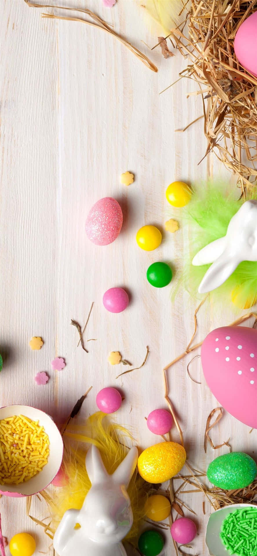 Let The Joy Of Easter Fill Your Heart With This Cute Easter Iphone Wallpaper Background
