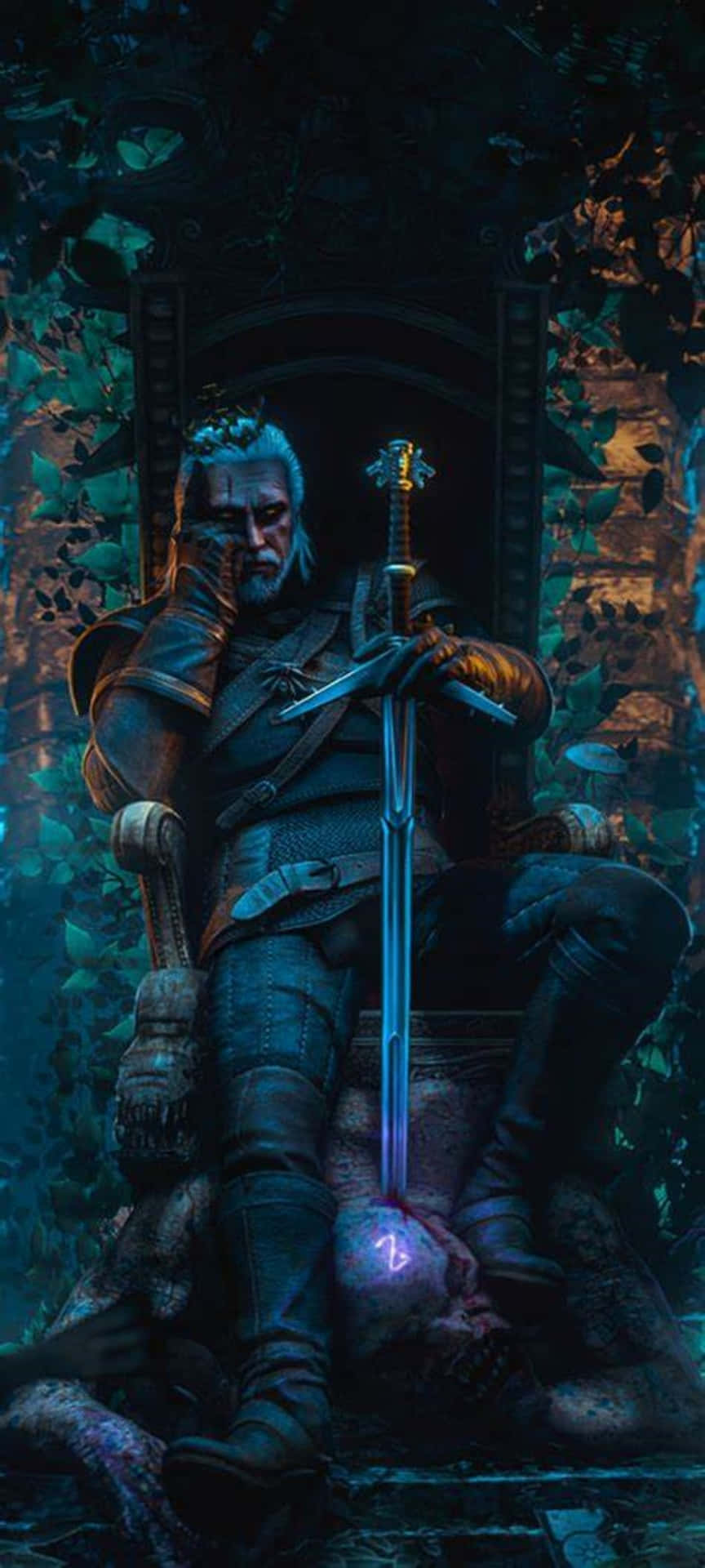 Let Your Adventures Continue With The Witcher 3 Phone | The Power Of Wild Hunt In Your Hand Background