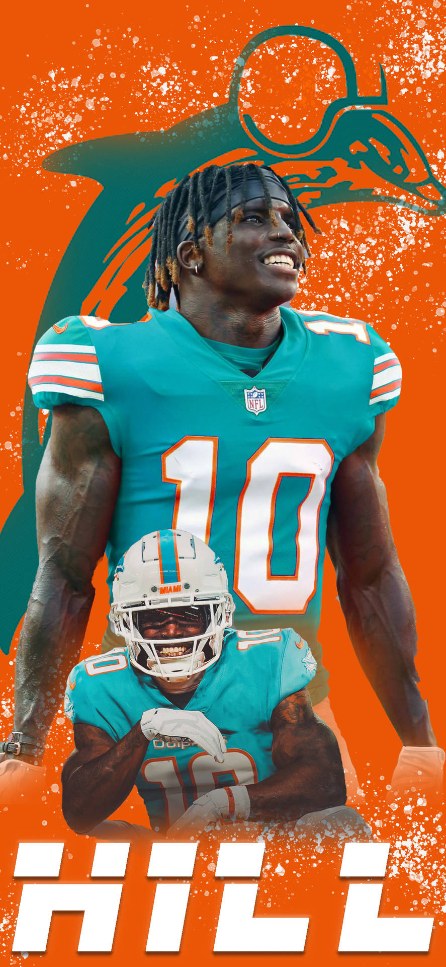 Let Your Fandom Stand Out With The Official Miami Dolphins Iphone Background