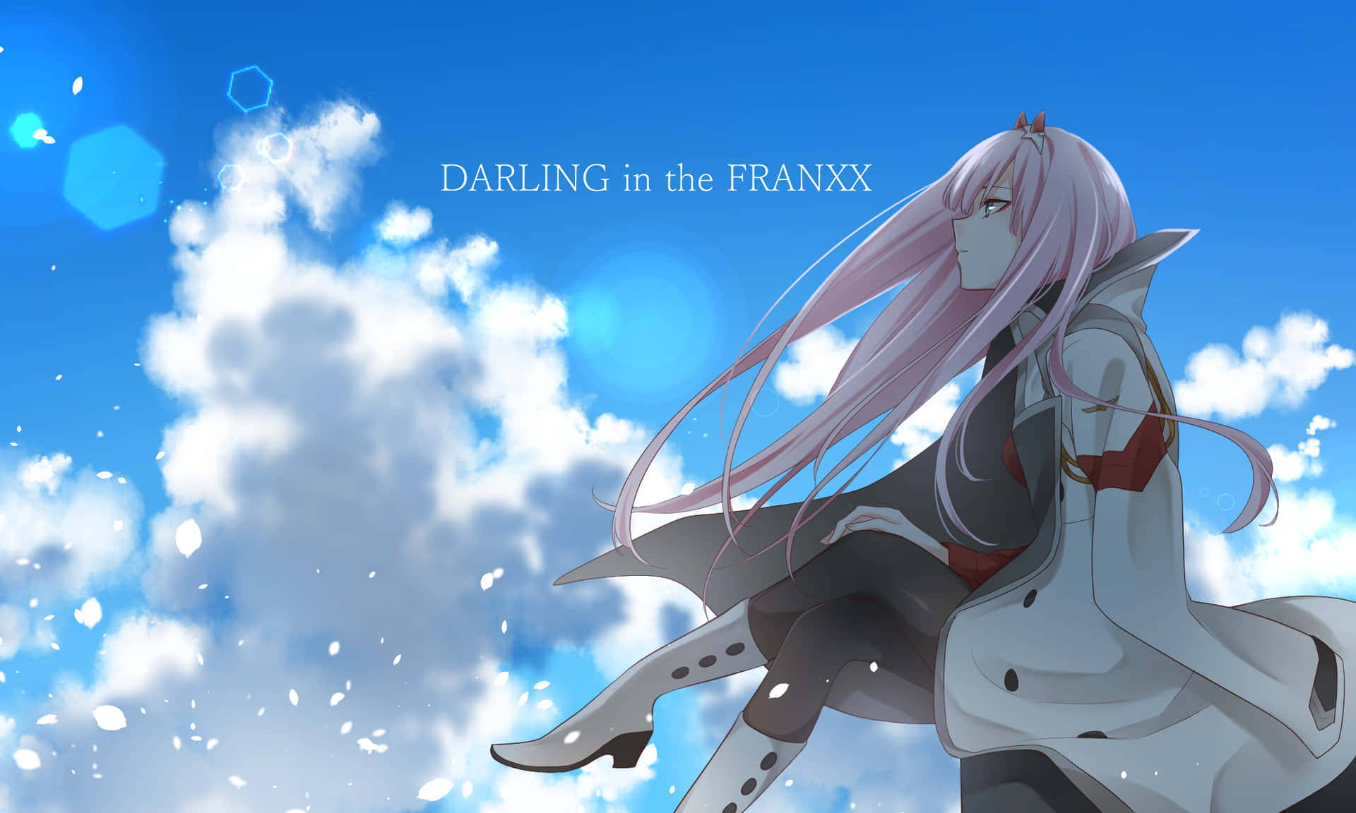Let Your Heart Soar With A Beautiful Zero Two Aesthetic Background