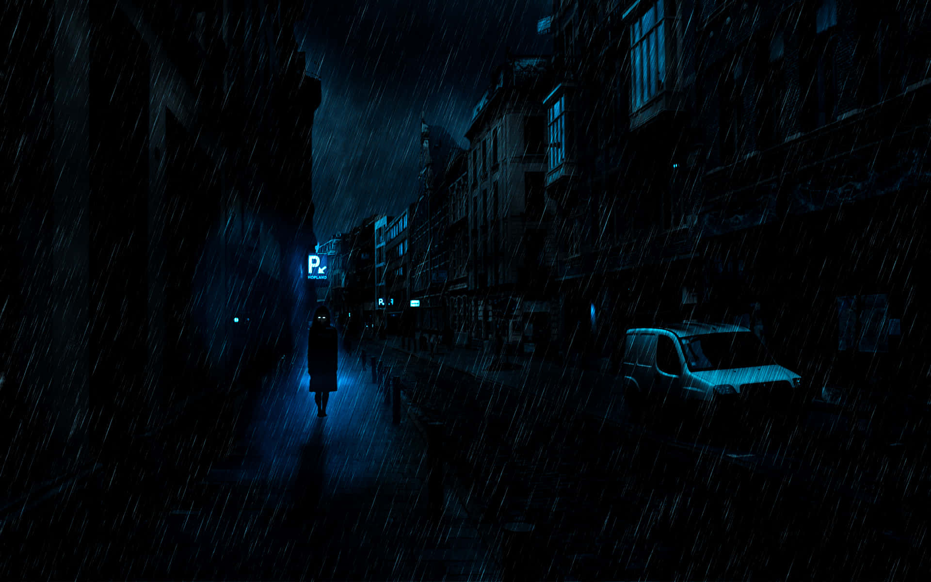 Let Your Imagination Drift With This Dark Anime Scenery Background
