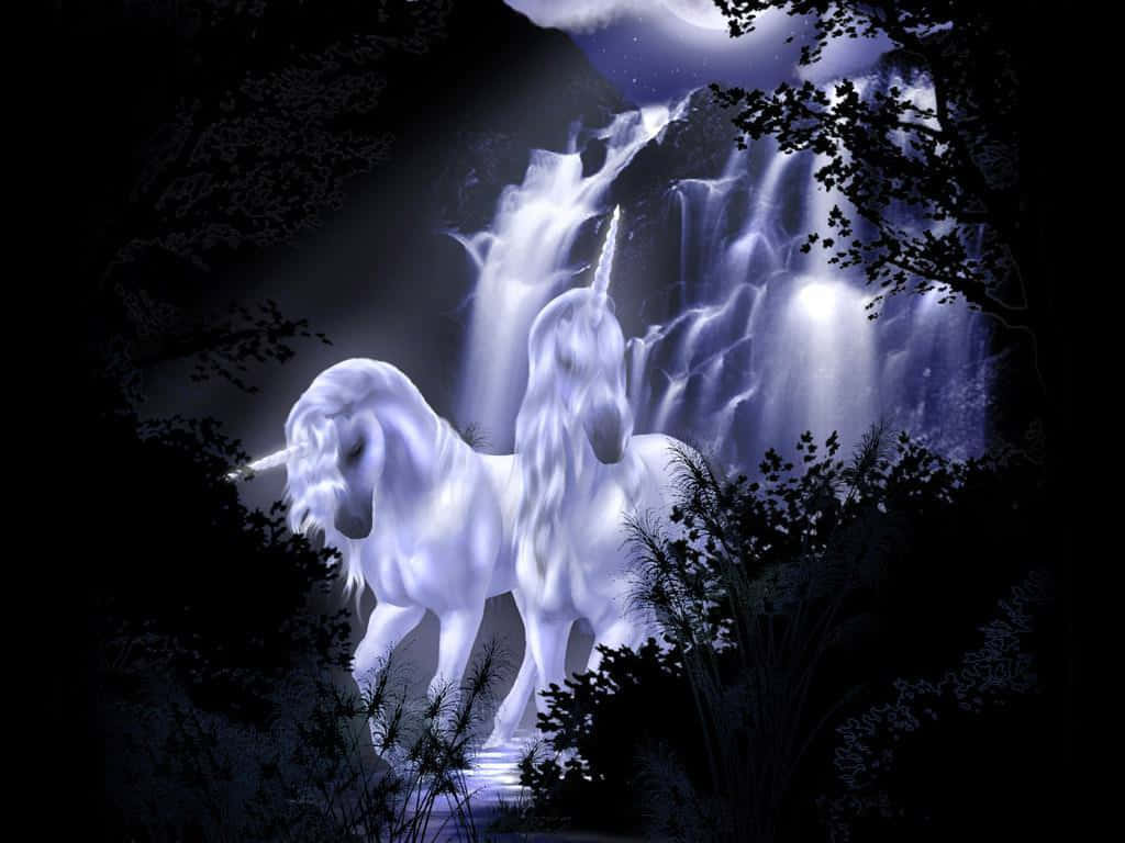 Let Your Imagination Soar With A Beautiful Real Unicorn. Background