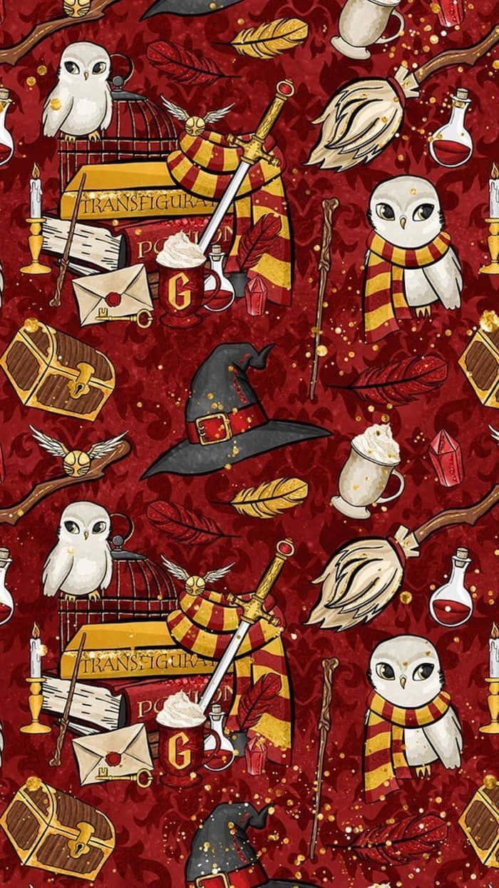 Let Your Inner Magic Rise - Gryffindor Aesthetic Background