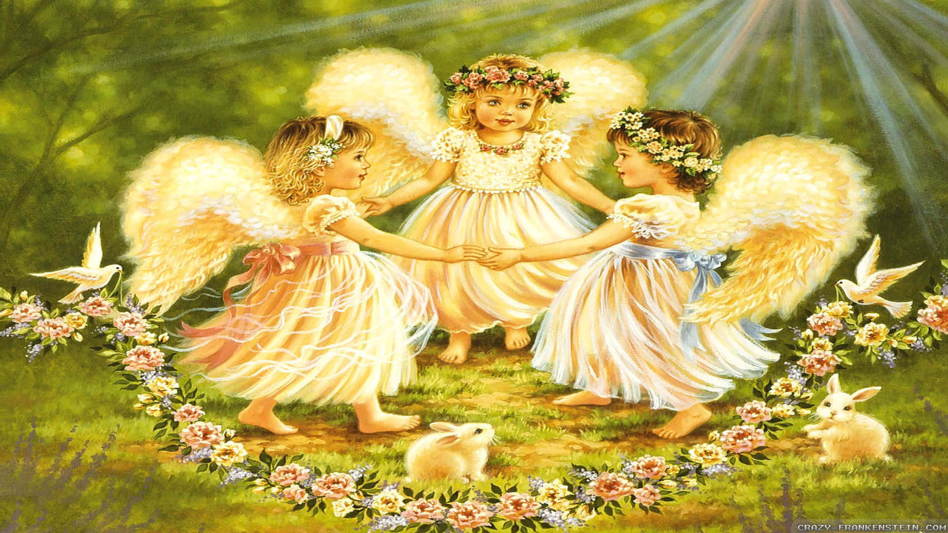 Let Your Inner Vintage Angel Shine Background