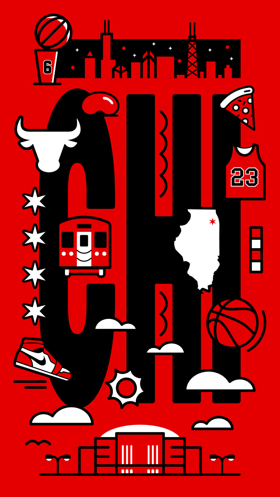 Let Your Love For The Chicago Bulls Shine With This Awesome Phone Featuring Their Logo.