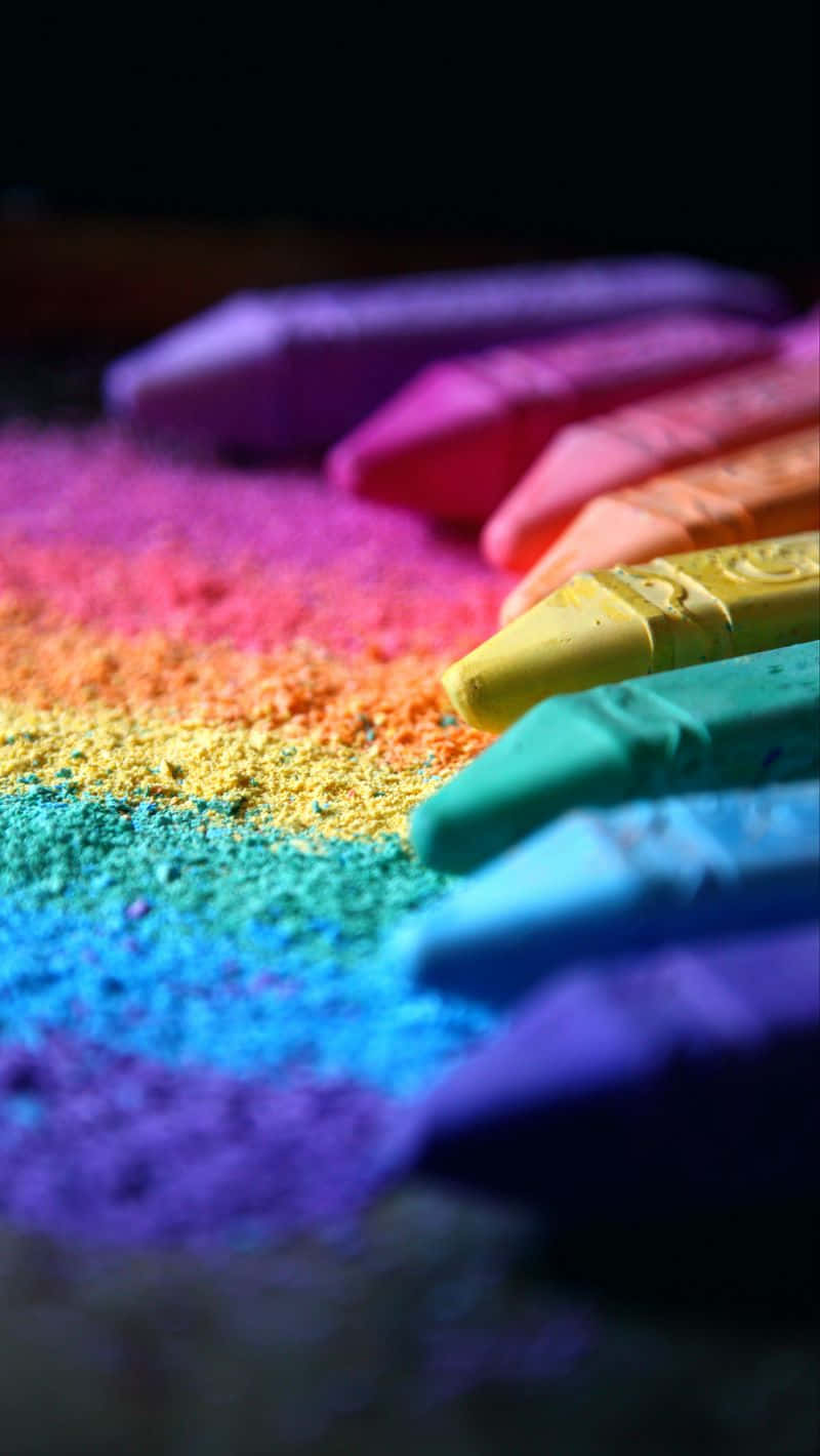 Let Your World Sparkle With This Beautiful Pastel Rainbow Iphone Wallpaper Background