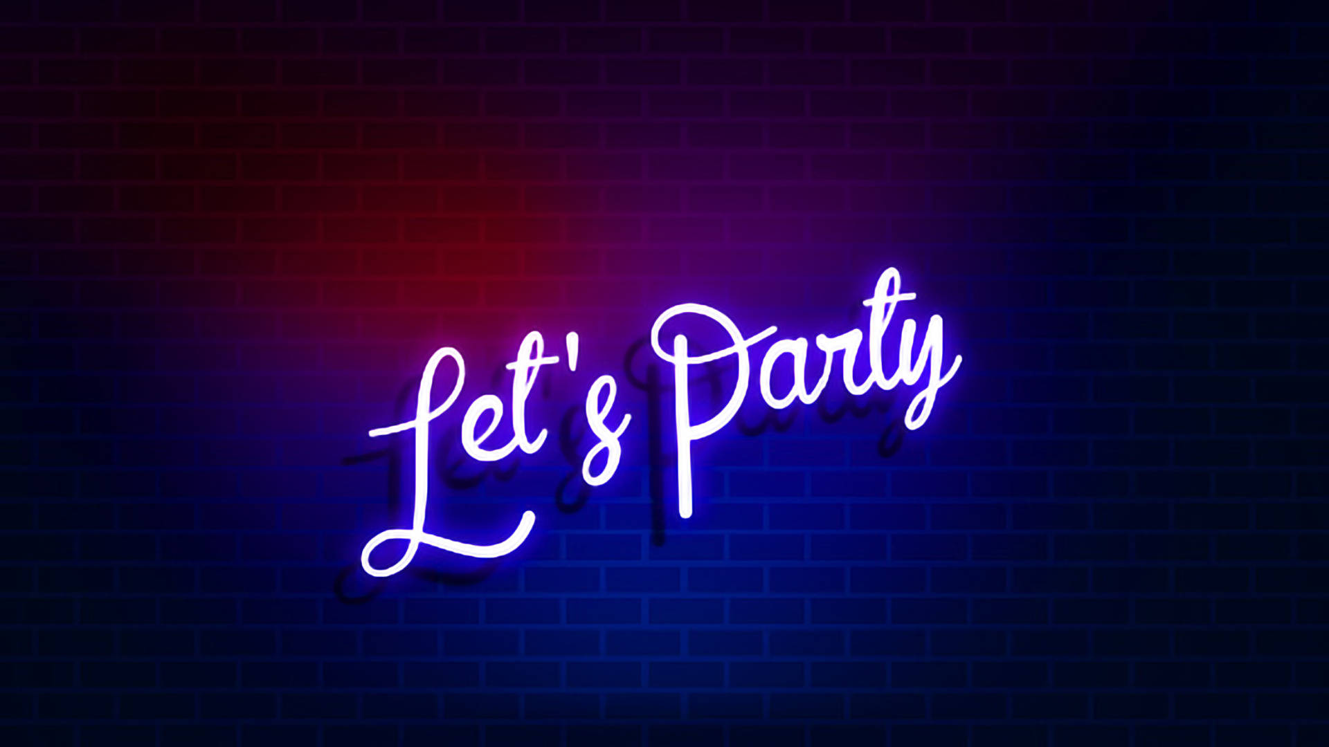 Let’s Party Neon Background