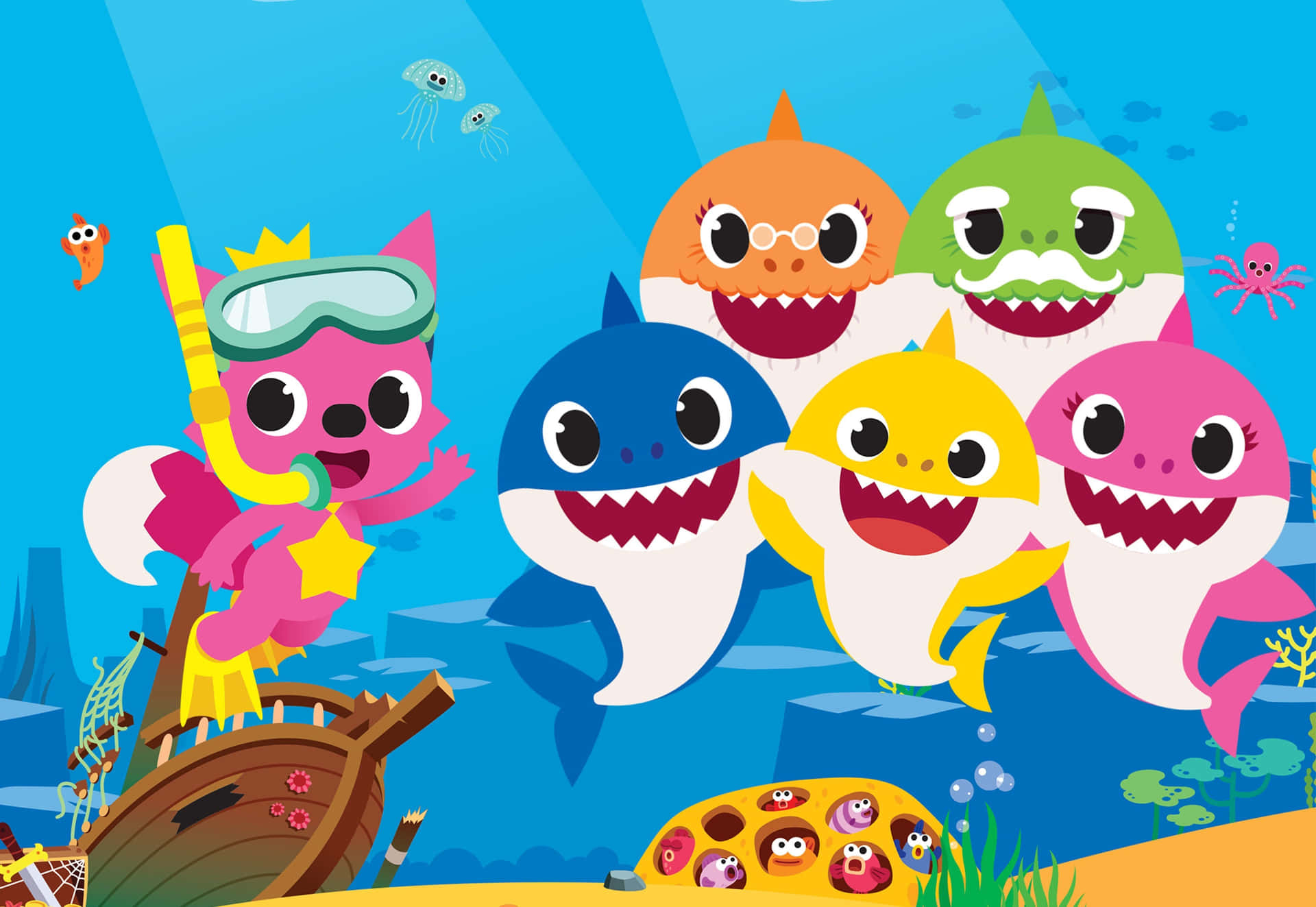 Let’s Sing Along With Baby Shark! Background