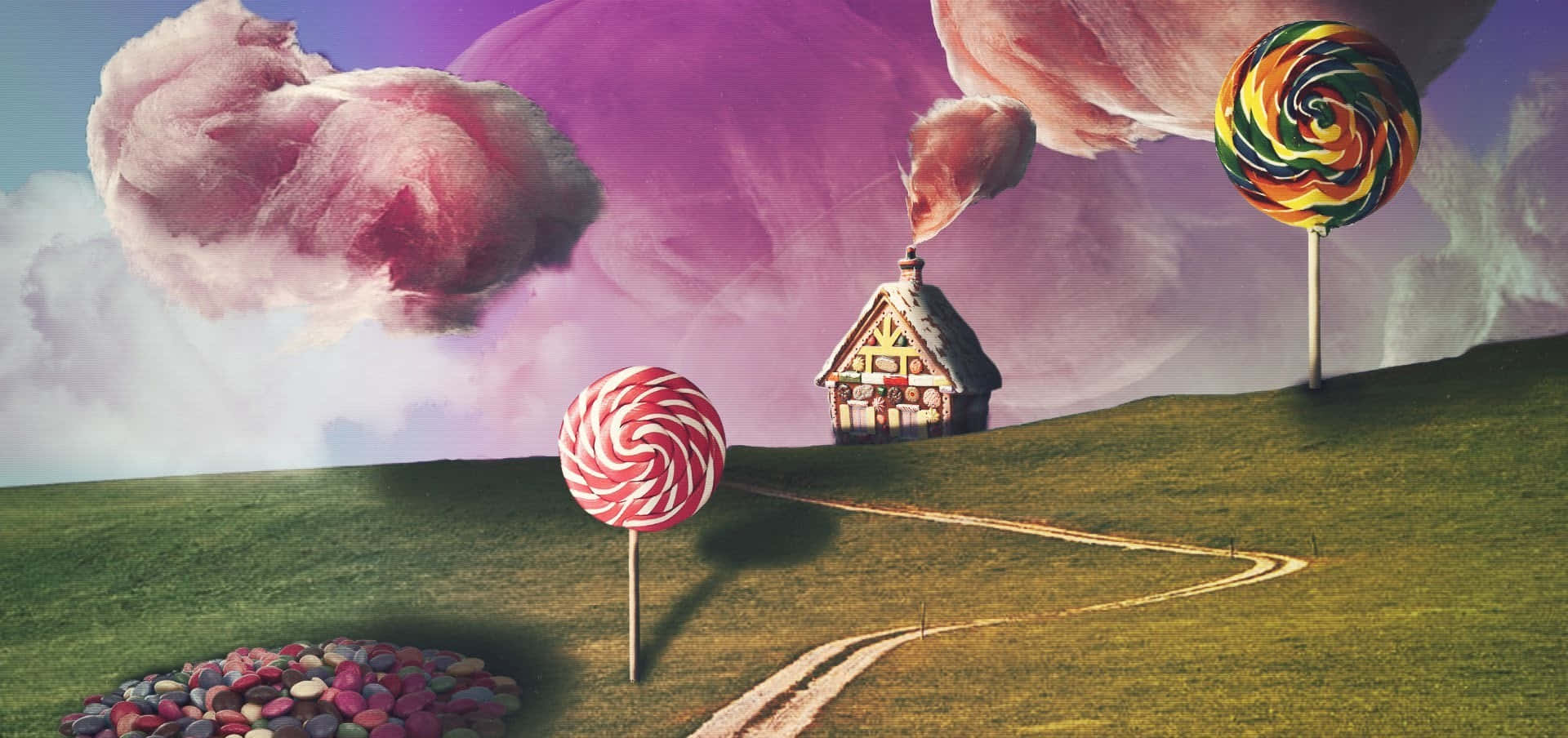 Let’s Take A Trip Into Candyland Background